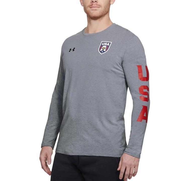 Men's Under Armour Patriotic Tee, Size: Xl, Med Grey