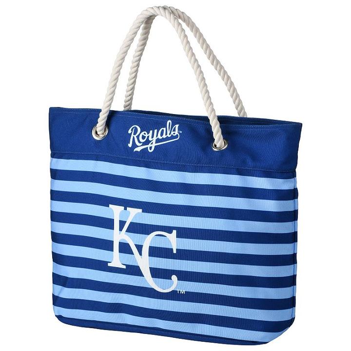 Forever Collectibles Kansas City Royals Striped Tote Bag, Adult Unisex, Multicolor