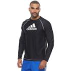 Men's Adidas Rash Guard Swim Tee, Size: Xl, Black