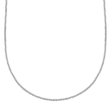Splendid Silver Silver-bonded Mirror Rope Chain Necklace - 18-in, Women's, Size: 18, Grey
