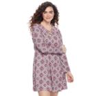 Juniors' Plus Size Mudd&reg; Sueded Strappy Neck Dress, Teens, Size: 3xl, Purple