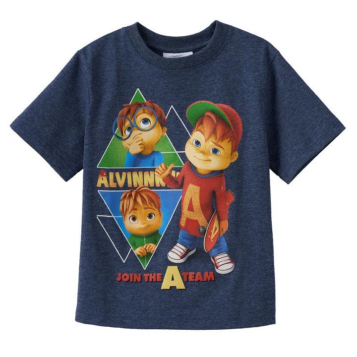 Boys 4-7 Alvin & The Chipmunks Join The A Team Graphic Tee, Size: 5-6, Blue Other