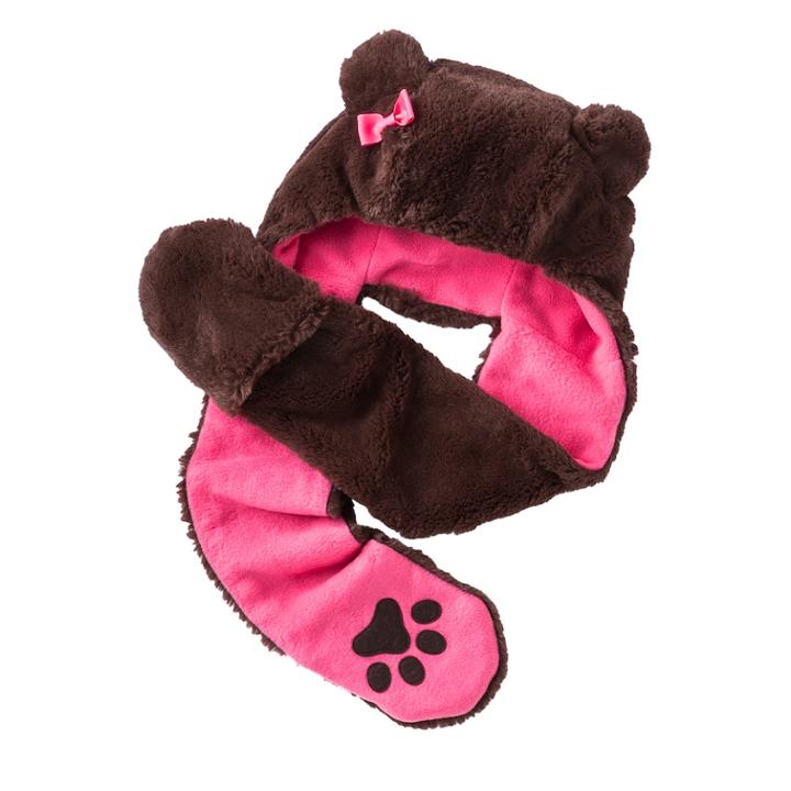 So Bear 3-in-1 Hood - Girls, Brown