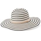 Women's Chaps Striped Floppy Hat With Sailor Knot, Natural