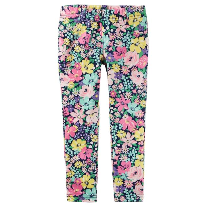 Girls 4-6x Carter's Floral Print Leggings, Size: 4