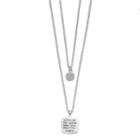 Silver Expressions By Larocks Silver Plated Crystal Shine On Pendant Necklace Set, Women's