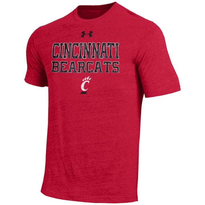 Men's Under Armour Cincinnati Bearcats Heathered Tee, Size: Xl, Red