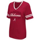 Women's Campus Heritage Alabama Crimson Tide Fair Catch Football Tee, Size: Small, Dark Red