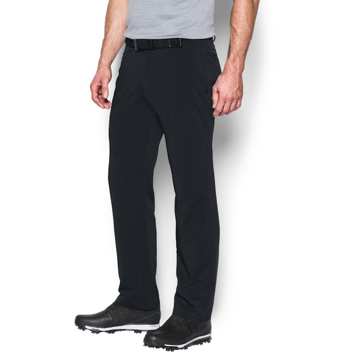 Men's Under Armour Tech Straight-fit Performance Golf Pants, Size: 38x30, Black