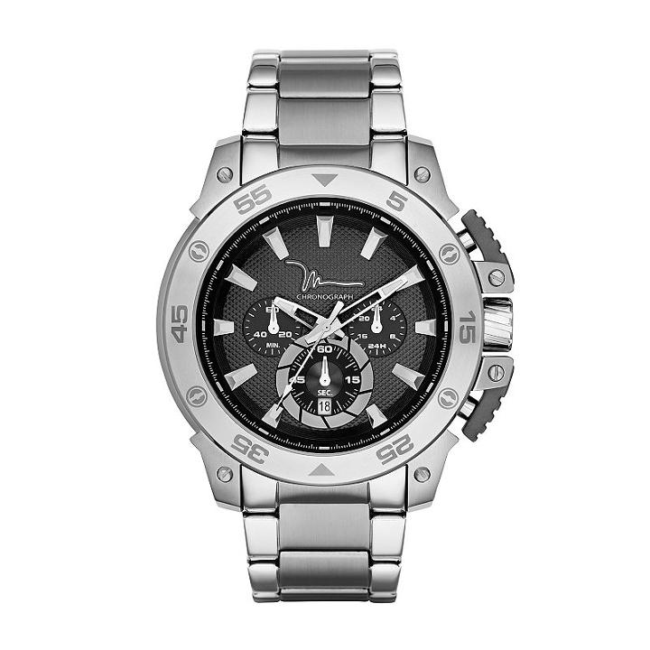 Marc Anthony Men's Stainless Steel Chronograph Watch, Size: Xl, Silver