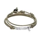 All Wrapped Up Sterling Silver & Leather Dream Wrap Bracelet, Women's, Grey