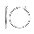 Primrose Sterling Silver Polished Tube Hoop Earrings, Women's, Size: 60mm