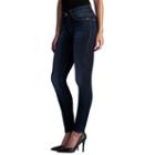 Women's Rock & Republic&reg; Berlin Denim Rx&trade; Embroidered Skinny Jeans, Size: 6 Short, Dark Blue