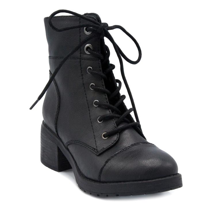 Rampage Krista Women's Combat Boots, Size: Medium (7.5), Black