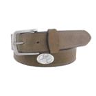 Men's Zep-pro Clemson Tigers Concho Crazy Horse Leather Belt, Size: 42, Brown