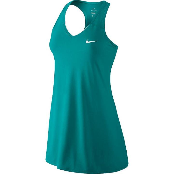 Women's Nike Pure Dri-fit Racerback Tennis Dress, Size: Medium, Green Oth
