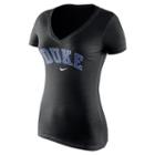 Women's Nike Duke Blue Devils Wordmark Tee, Size: Xxl, Black