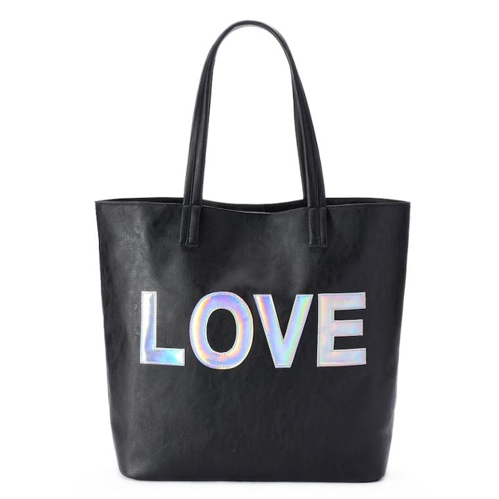 Love Tote, Women's, Black