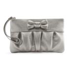 Apt. 9&reg; Bobby Bow Rfid-blocking Wristlet, Women's, Light Grey
