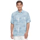 Men's Havanera Classic-fit Textured Button-down Shirt, Size: Xl, Dark Blue