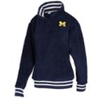 Women's Michigan Wolverines Sherpa Pullover, Size: Xl, Blue