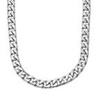 Lynx Stainless Steel Curb Chain Necklace - 22 In. - Men, Size: 22, Grey