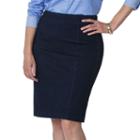 Plus Size Chaps Jean Pencil Skirt, Women's, Size: 3xl, Grey