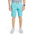 Men's Izod Classic-fit Schiffli Flat-front Shorts, Size: 42, Blue Other