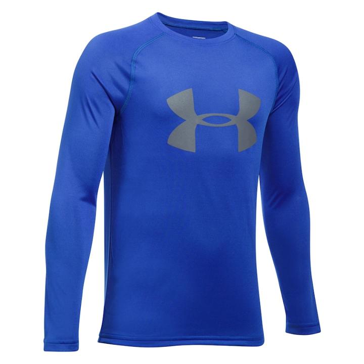 Boys 8-20 Under Armour Big Logo Tee, Size: Medium, Brown Over