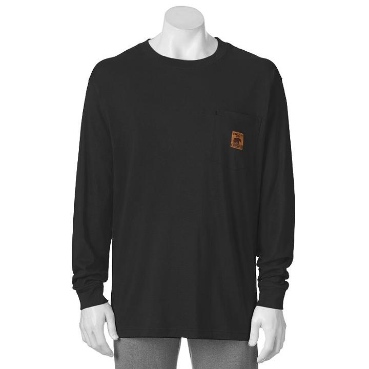 Men's Bear River Workwear Tee, Size: Large, Black