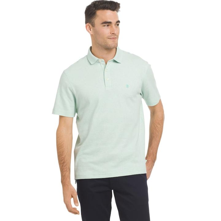 Men's Izod Classic-fit Soft Touch Interlock Polo, Size: Medium, Green