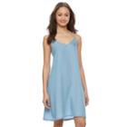 Juniors' So&reg; Denim Swing Dress, Girl's, Size: Xl, Med Blue