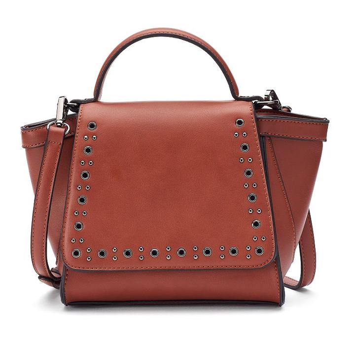 Mellow World Mia Studded Flap Mini Satchel, Women's, Brown