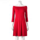Women's Apt. 9&reg; Off-the-shoulder Shift Dress, Size: Medium, Pink