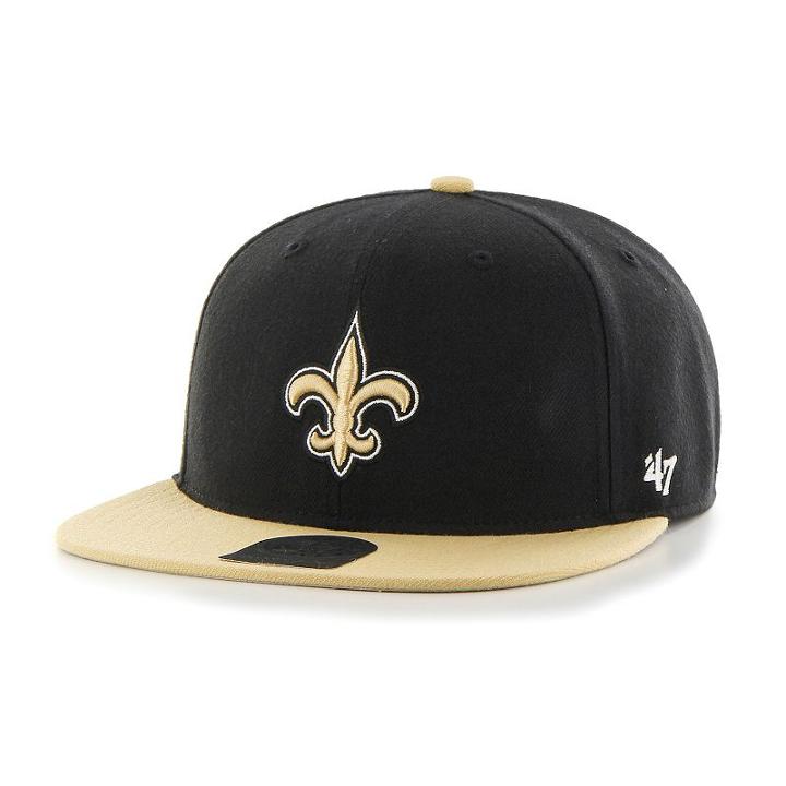 Youth '47 Brand New Orleans Saints Lil' Shot Adjustable Cap, Boy's, Black