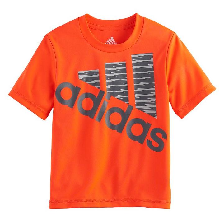 Boys 4-7x Adidas Shockwave Logo Tee, Size: 6, Brt Red