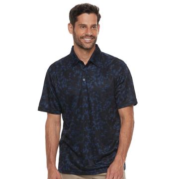 Men's Haggar Regular-fit Patio Polo, Size: Large, Blue (navy)