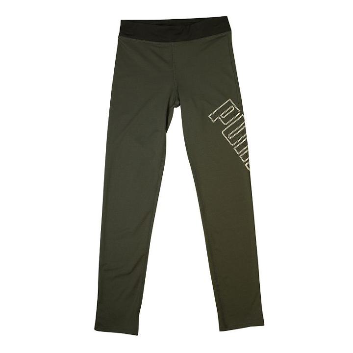 Girls 4-6x Puma Graphic Leggings, Girl's, Size: 6, Grey (charcoal)