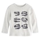 Toddler Boy Jumping Beans&reg; Dinosaur Skulls Long Sleeve Graphic Tee, Size: 3t, Light Grey