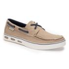 Columbia Vulc N Vent Boat Canvas Men's Shoes, Size: 10, Beig/green (beig/khaki)