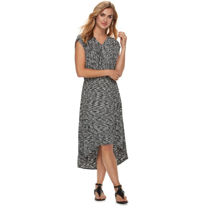 Women's Apt. 9&reg; High-low Maxi Dress, Size: Small, Black