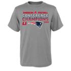 Boys 8-20 New England Patriots 2016 Afc Champions Team Valiance Tee, Boy's, Size: S(8), Grey