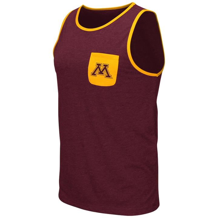 Men's Colosseum Minnesota Golden Gophers Tank Top, Size: Large, Dark Red
