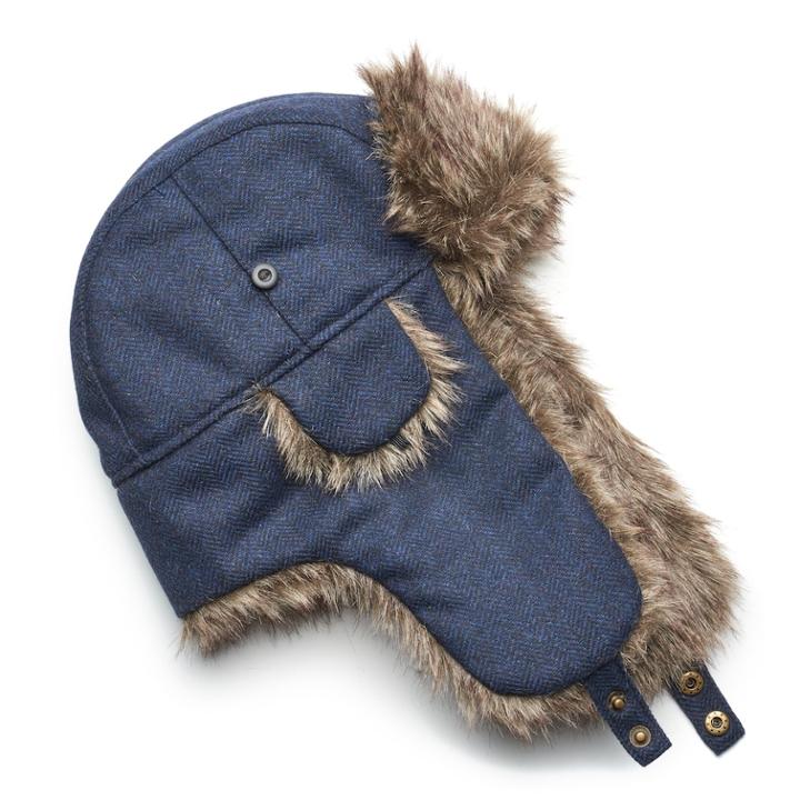 Men's Urban Pipeline&trade; Herringbone Trapper Hat, Blue (navy)