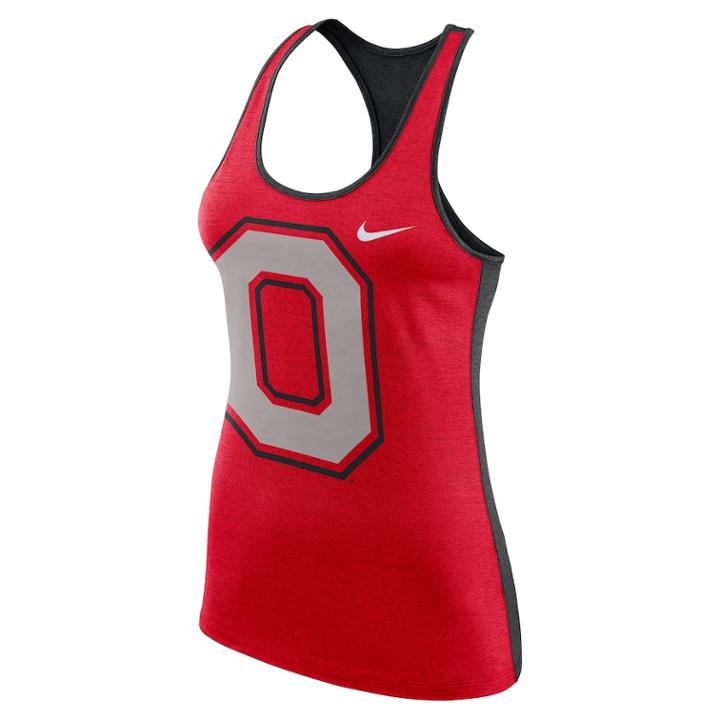 Women's Nike Ohio State Buckeyes Dri-fit Touch Tank Top, Size: Medium, Red