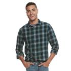 Men's Urban Pipeline&reg; Awesomely Soft Ultimate Plaid Flannel Shirt, Size: Xl, Dark Green