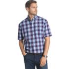 Men's Arrow Classic-fit Plaid Button-down Shirt, Size: Large, Blue (navy)