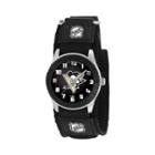 Game Time Rookie Series Pittsburgh Penguins Silver Tone Watch - Nhl-rob-pit - Kids, Boy's, Black