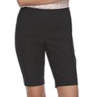 Women's Elle&trade; Bermuda Shorts, Size: Xs, Black
