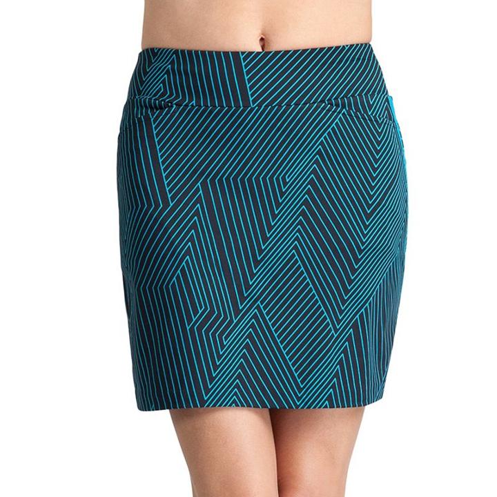 Women's Tail Ilse Classic Fit Knit Printed Pull-on Golf Skort, Size: Xl, Blue Other
